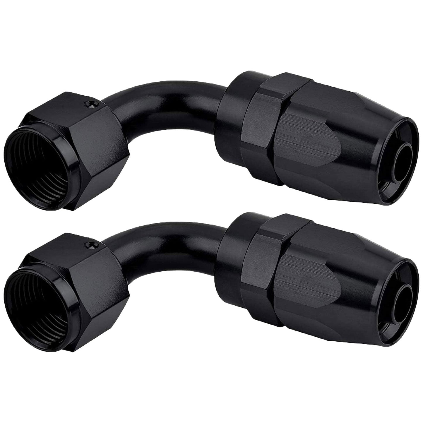 10AN/8AN/6AN Fitting Stainless Steel Braided Oil Fuel Hose Line Kit 5Feet Black