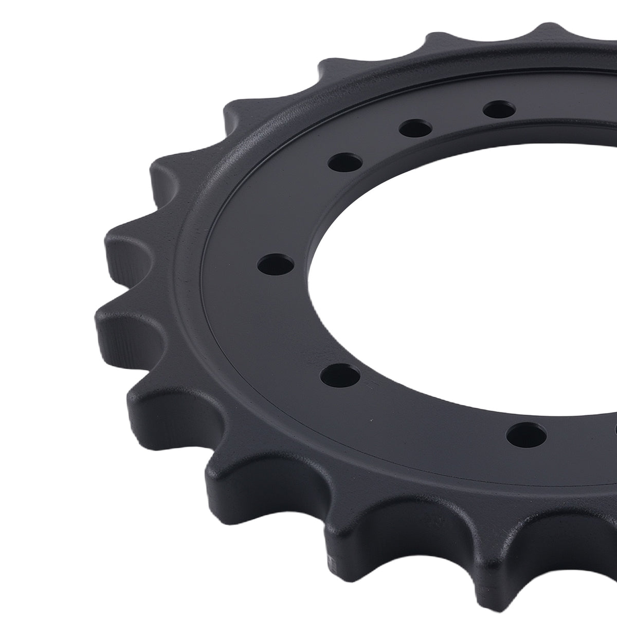 11 Bolt Holes Drive Sprocket compatible For Bobcat E27Z E32I E35 7142235 Black Steel