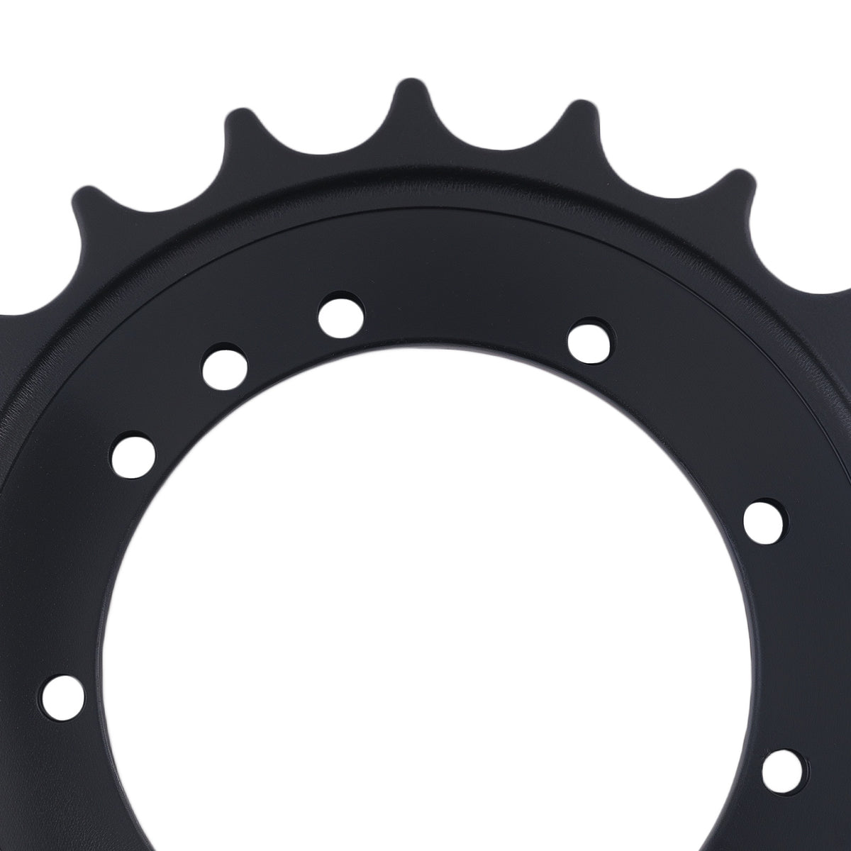 11 Bolt Holes Drive Sprocket compatible For Bobcat E27Z E32I E35 7142235 Black Steel