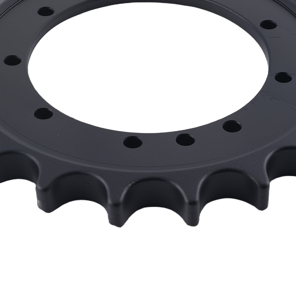11 Bolt Holes Drive Sprocket compatible For Bobcat E27Z E32I E35 7142235 Black Steel