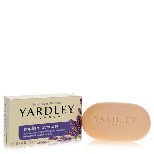 Yardley London English Lavender Relaxing Bar Soap for Stress Relief and Hydration