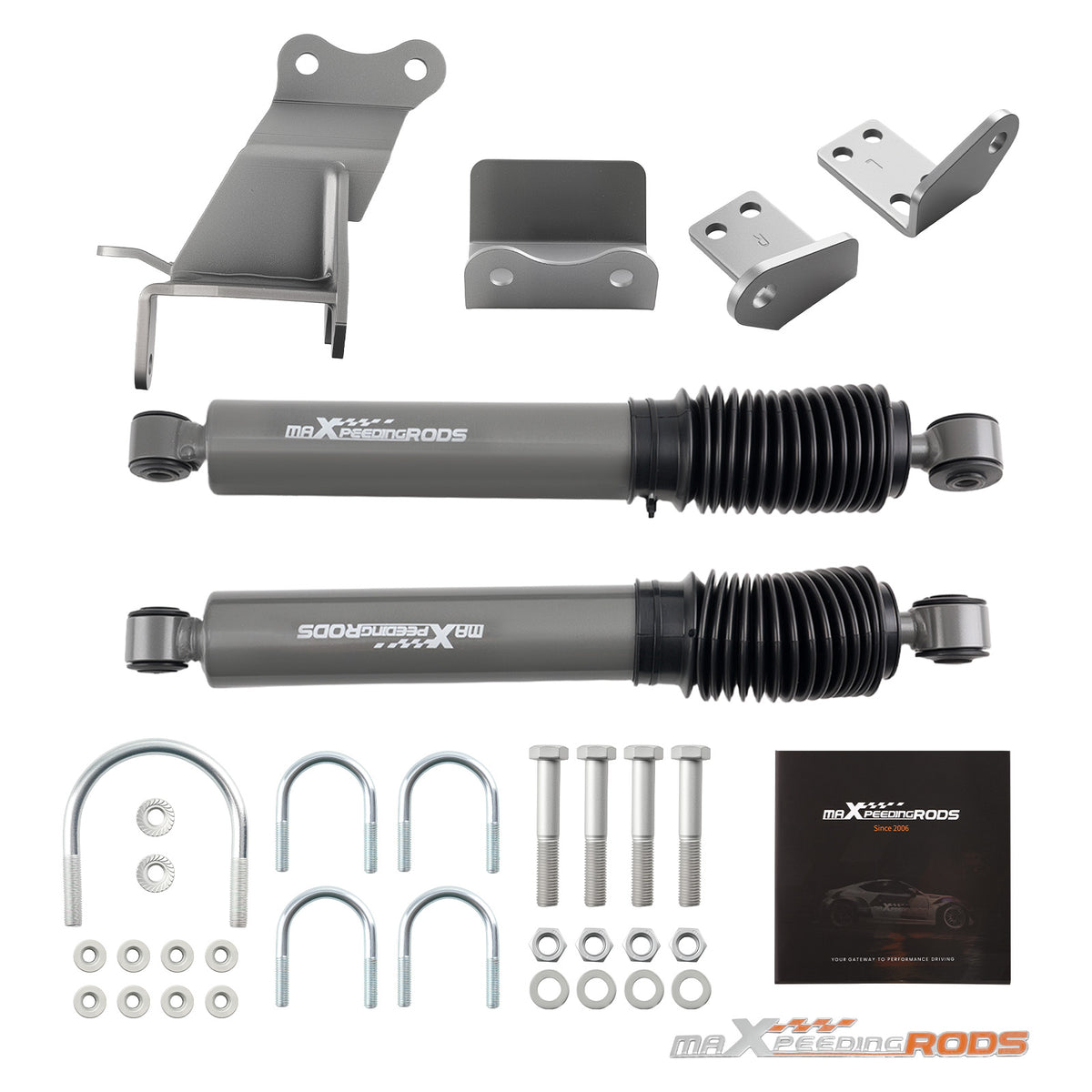 Dual Steering Stabilizer compatible For Jeep Wrangler JL / Gladiator JT 4WD 2018-2023
