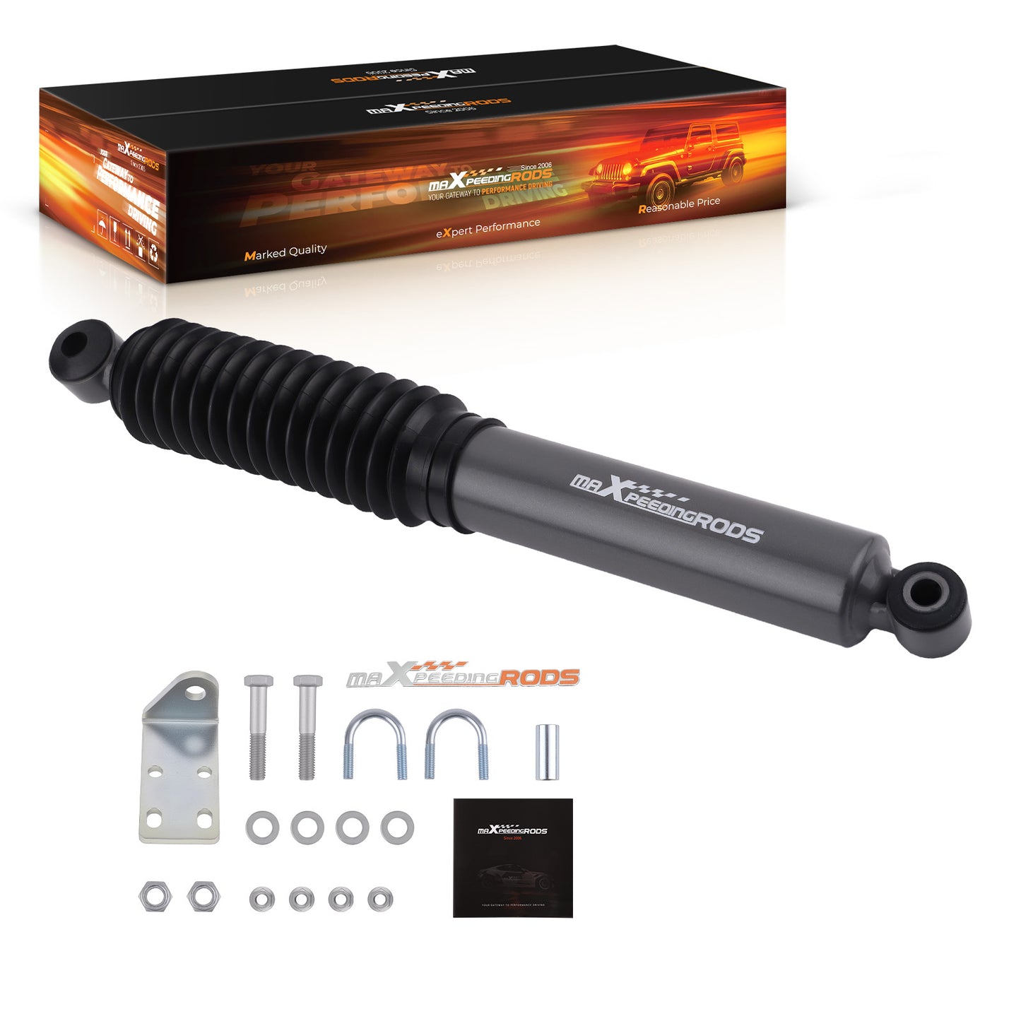 Single Steering Stabilizer compatible For Chevy Silverado GMC Sierra 1500 99-06 4WD
