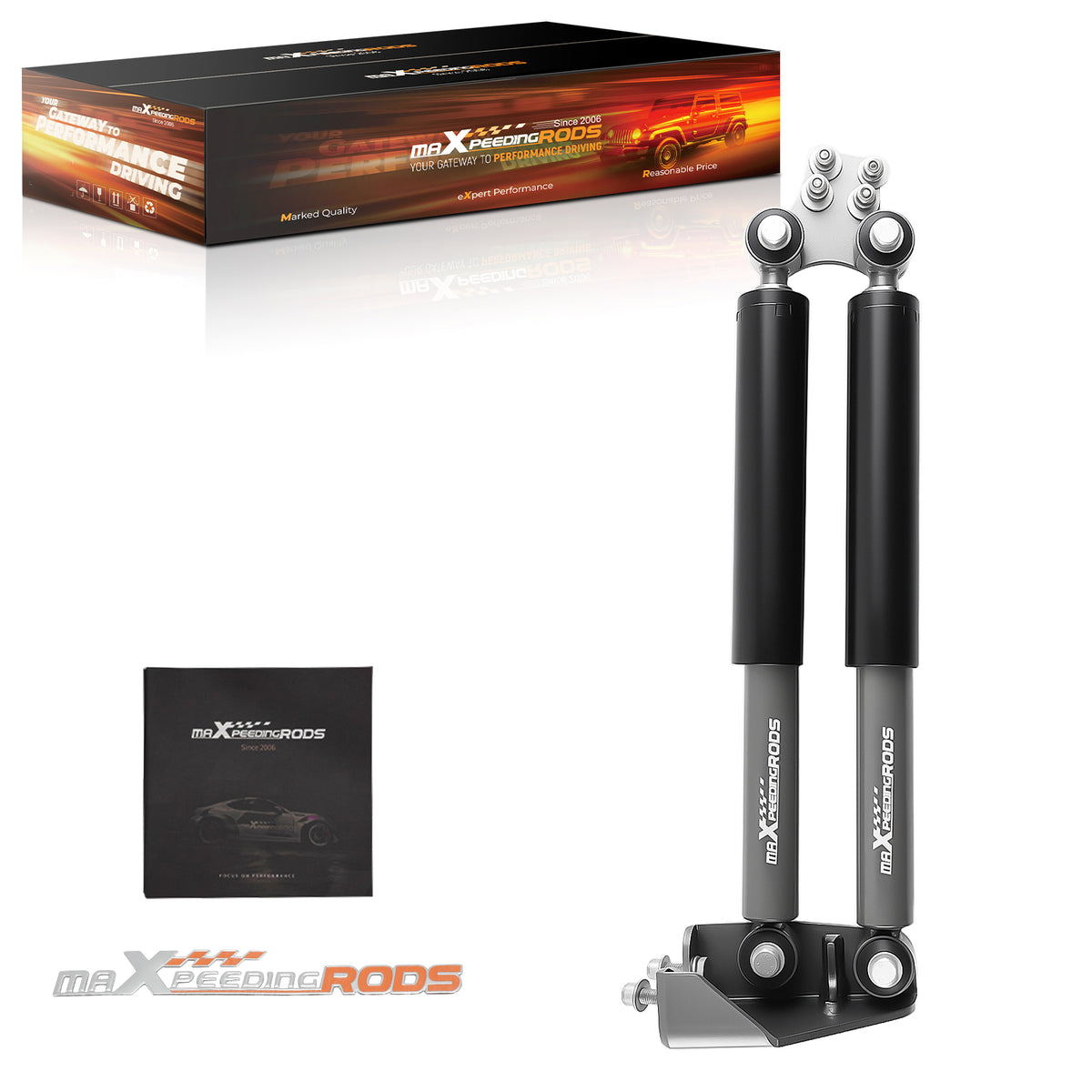 Dual Steering Stabilizer compatible For Jeep Wrangler YJ 4WD 1987-1995 Fit 4-6.5'' Lift Kit
