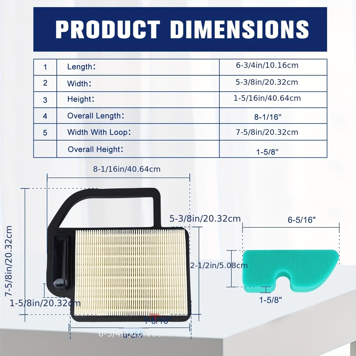 Air Filter Kit For Kohler 20 883 02-S1 Courage SV470-620 20 883 06-S1 20 083 02 Engine