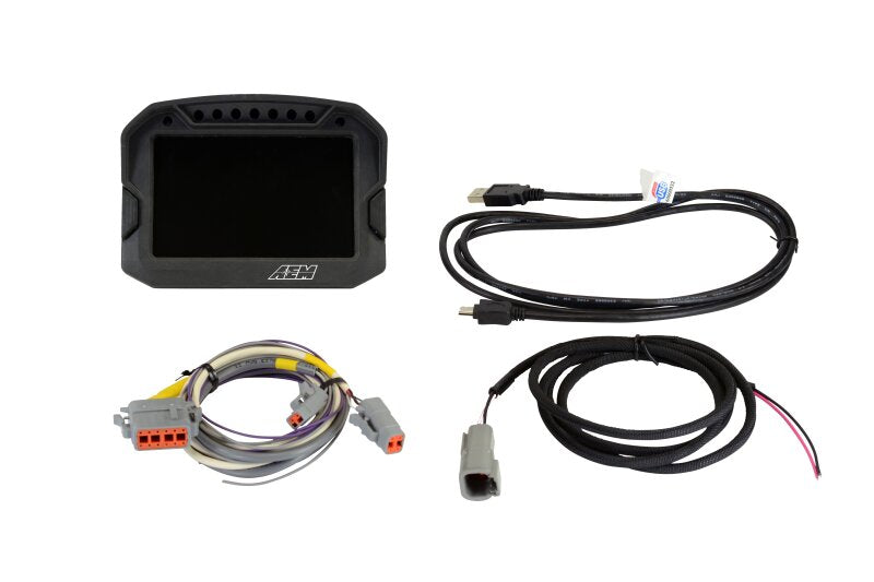 AEM CD-5LG Carbon Logging Digital Dash Display w/ Internal 10Hz GPS & Antenna
