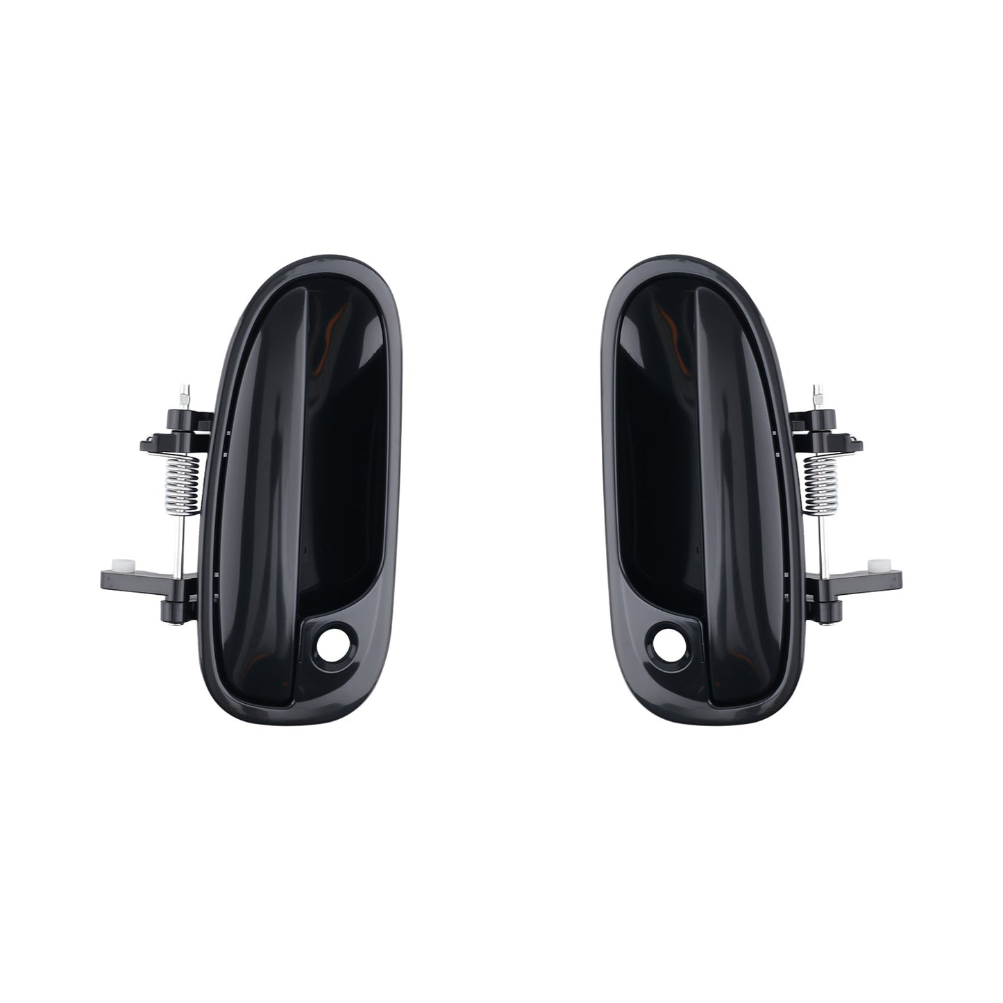 Black Door Handle Front Left Rear compatible for Honda Civic 96-00 HO1520101 4Pcs