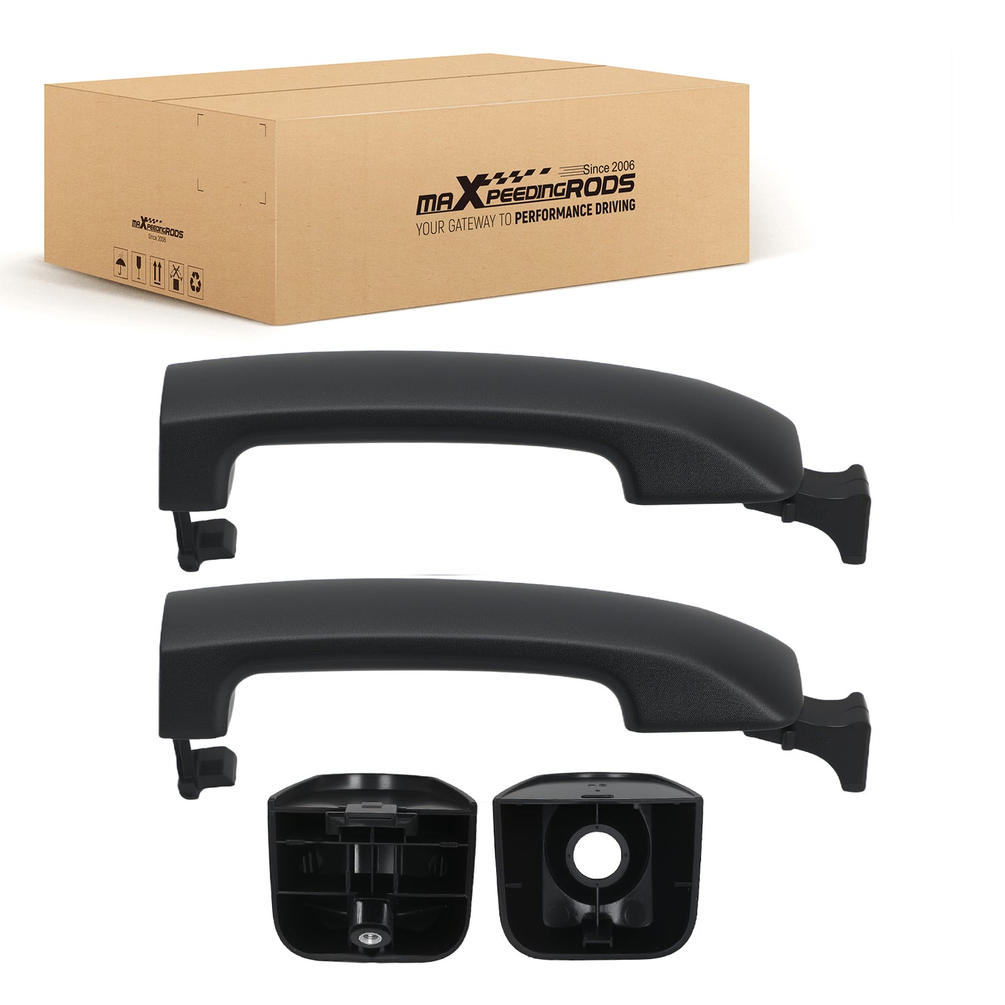 Exterior Door Handle Front compatible for Toyota FJ Cruiser 4.0L AWD 2007-2014 Black