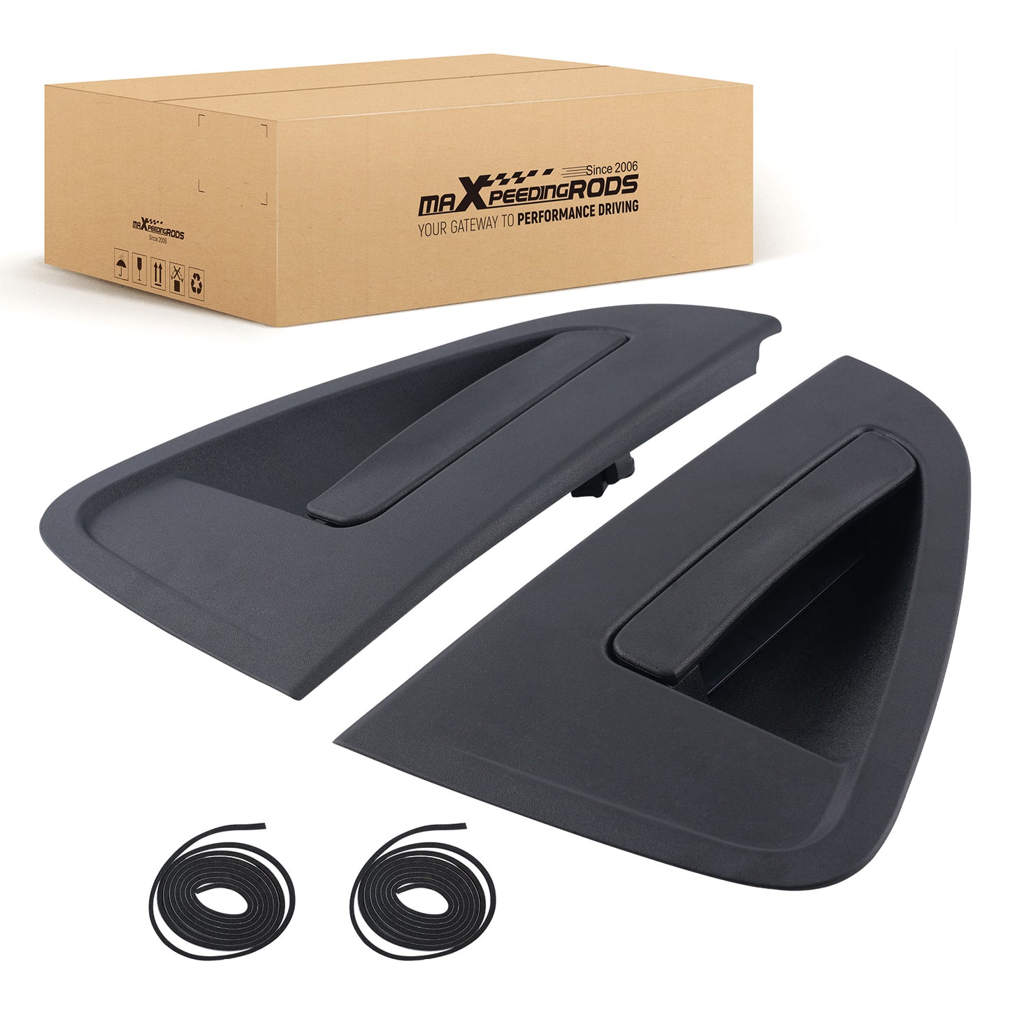Door Handle compatible For Chevrolet Spark 2013-2015 GM1520137 GM1521137 Rear Black