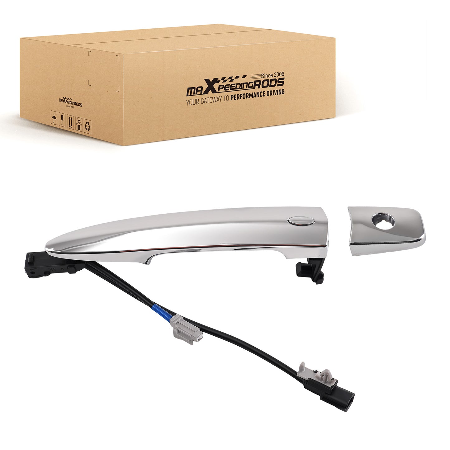 Door Handle Front Left compatible for Nissan Leaf 1.6L 2011-2017 806403NA0A Silver