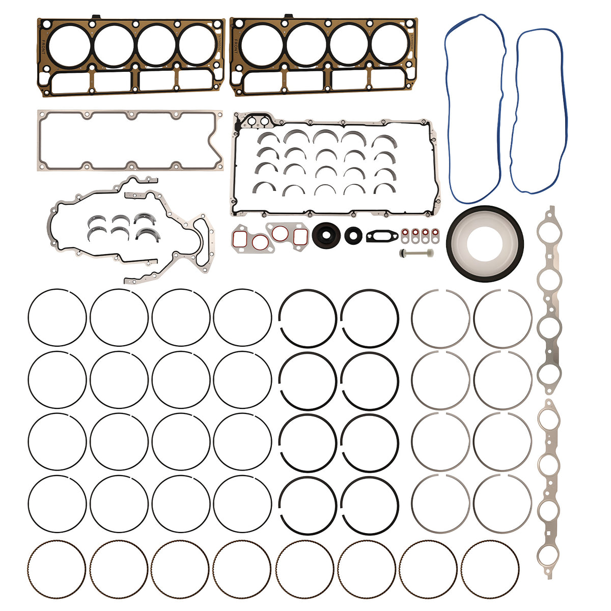 Complete Engine Gasket Kit compatible For GM Chevy LS LY2 4.8L 5.3L 1999-2013 MS2199P