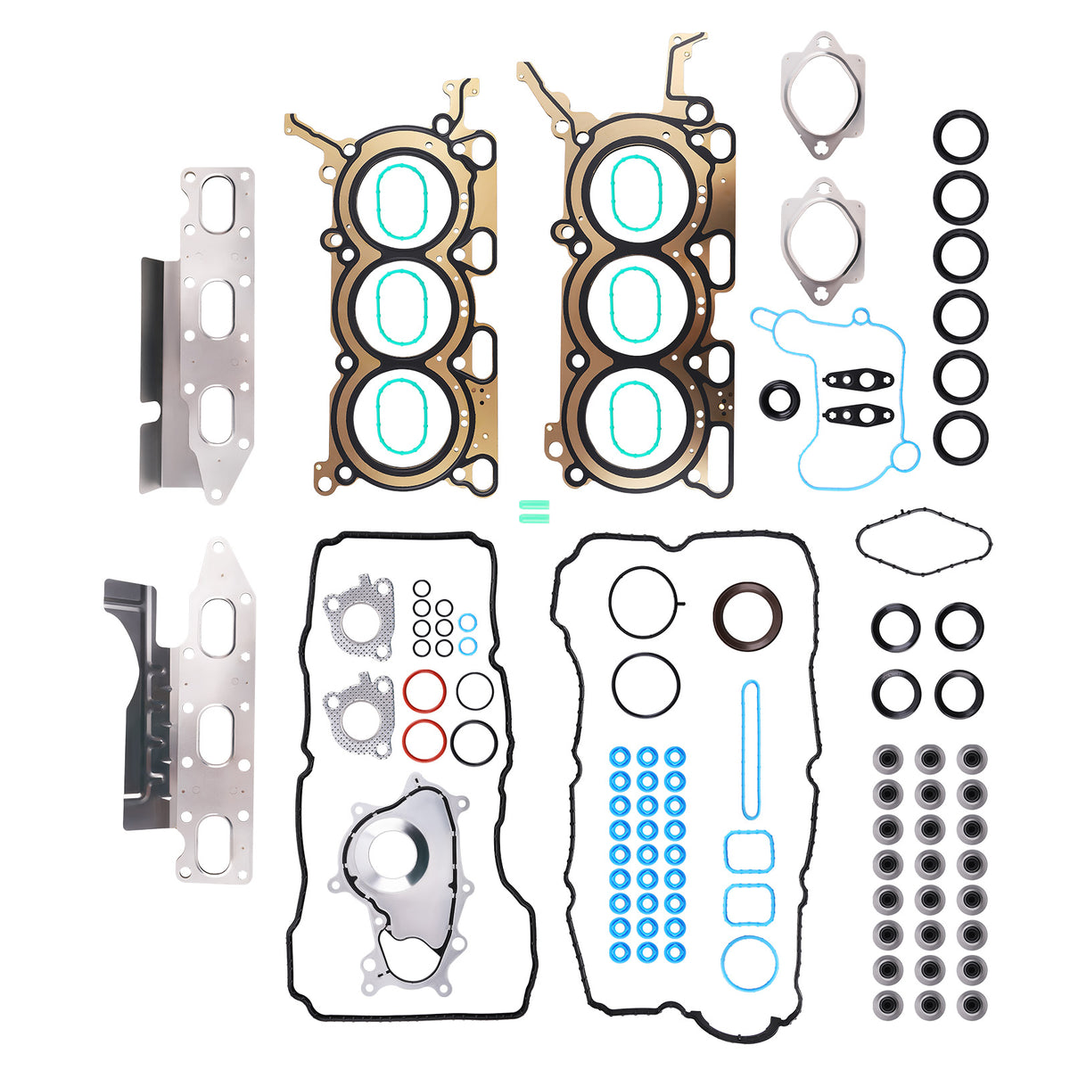 Engine Head Gasket Set Bolts compatible For Ford F-150 Turbo 3.5l V6 Dohc Engine 2012-2014
