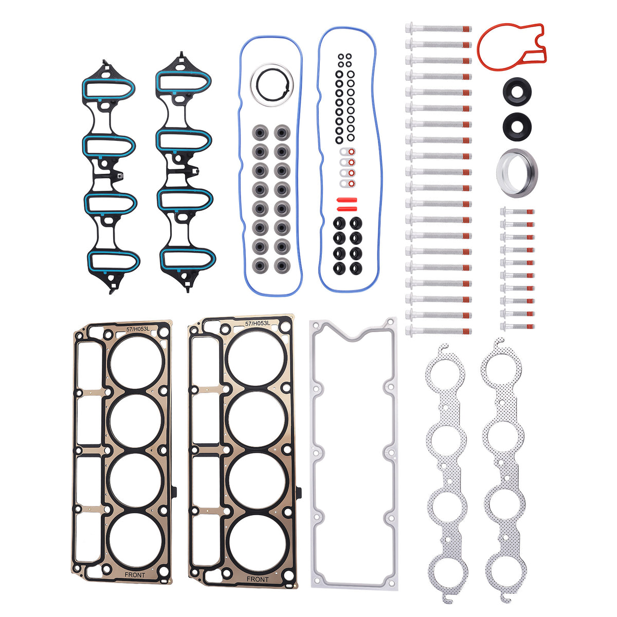 Head Gasket Bolts Set For 2002-2011 compatible For Chevrolet GMC OHV 5.3L 4.8L V8 GAS OHV