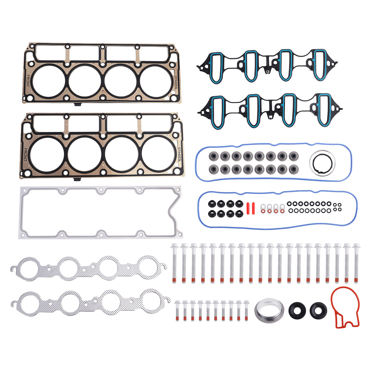 Head Gasket Bolts Set For 2002-2011 compatible For Chevrolet GMC OHV 5.3L 4.8L V8 GAS OHV