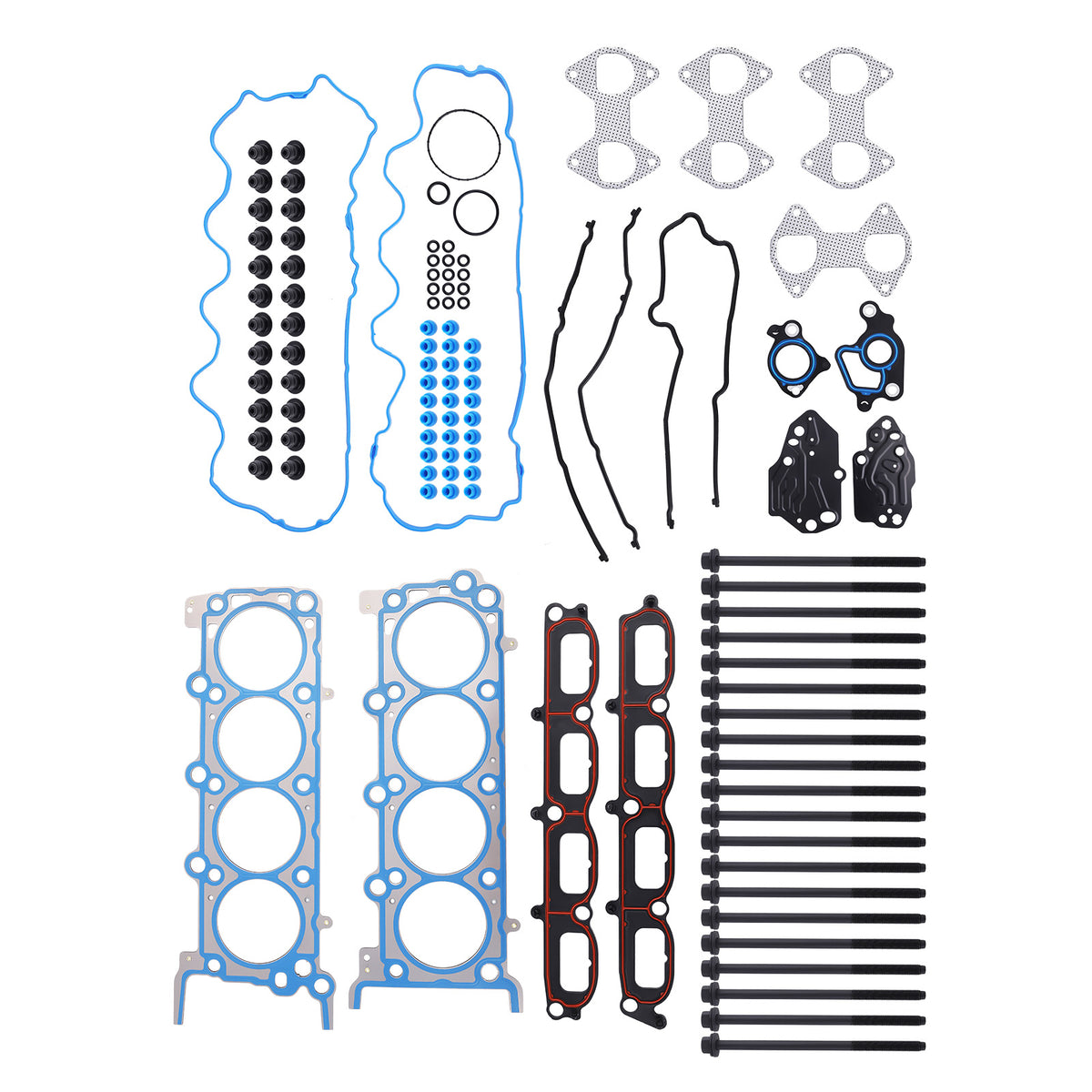 Head Gasket with Bolts Set compatible For Ford F150 250 350 compatible For Lincoln 2007-14 5.4L VIN 5 V
