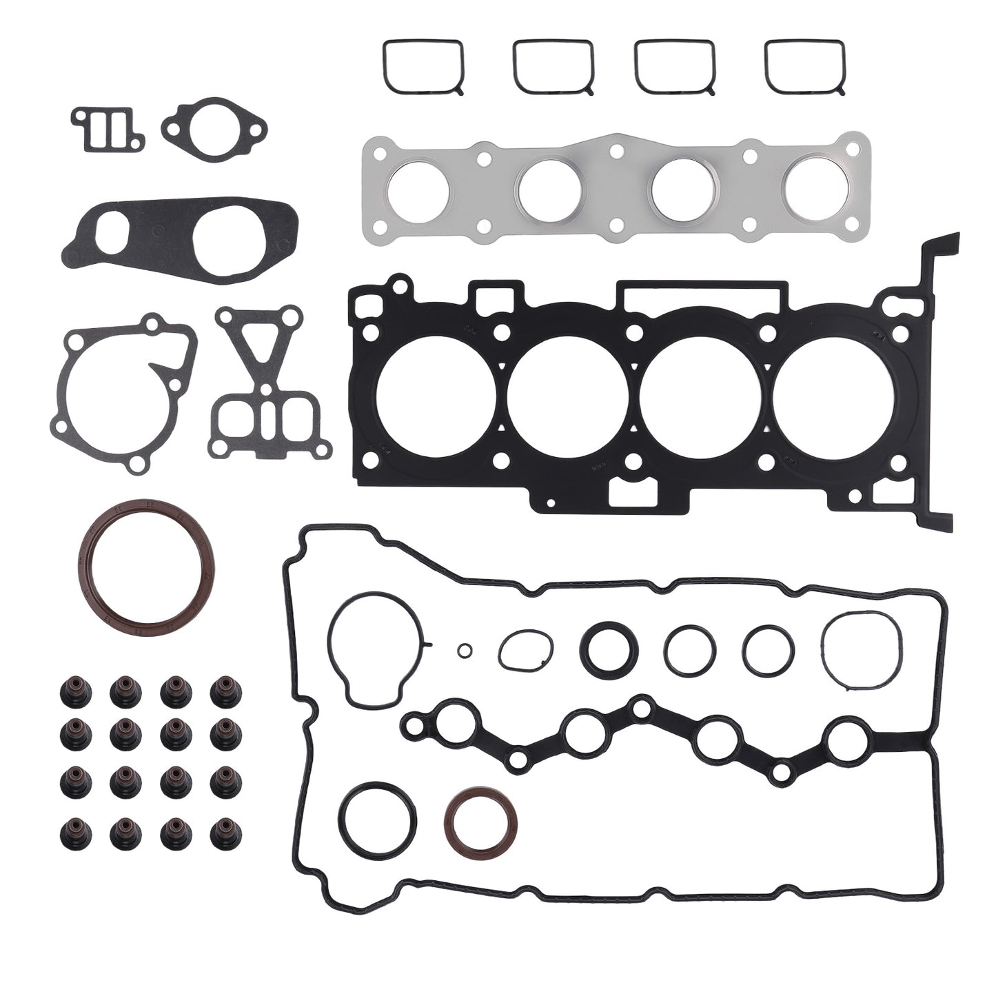 Cylinder Gaskets Seals Set compatible For Hyundai KIA Accent Rio 2.0L DOHC 22211-25000