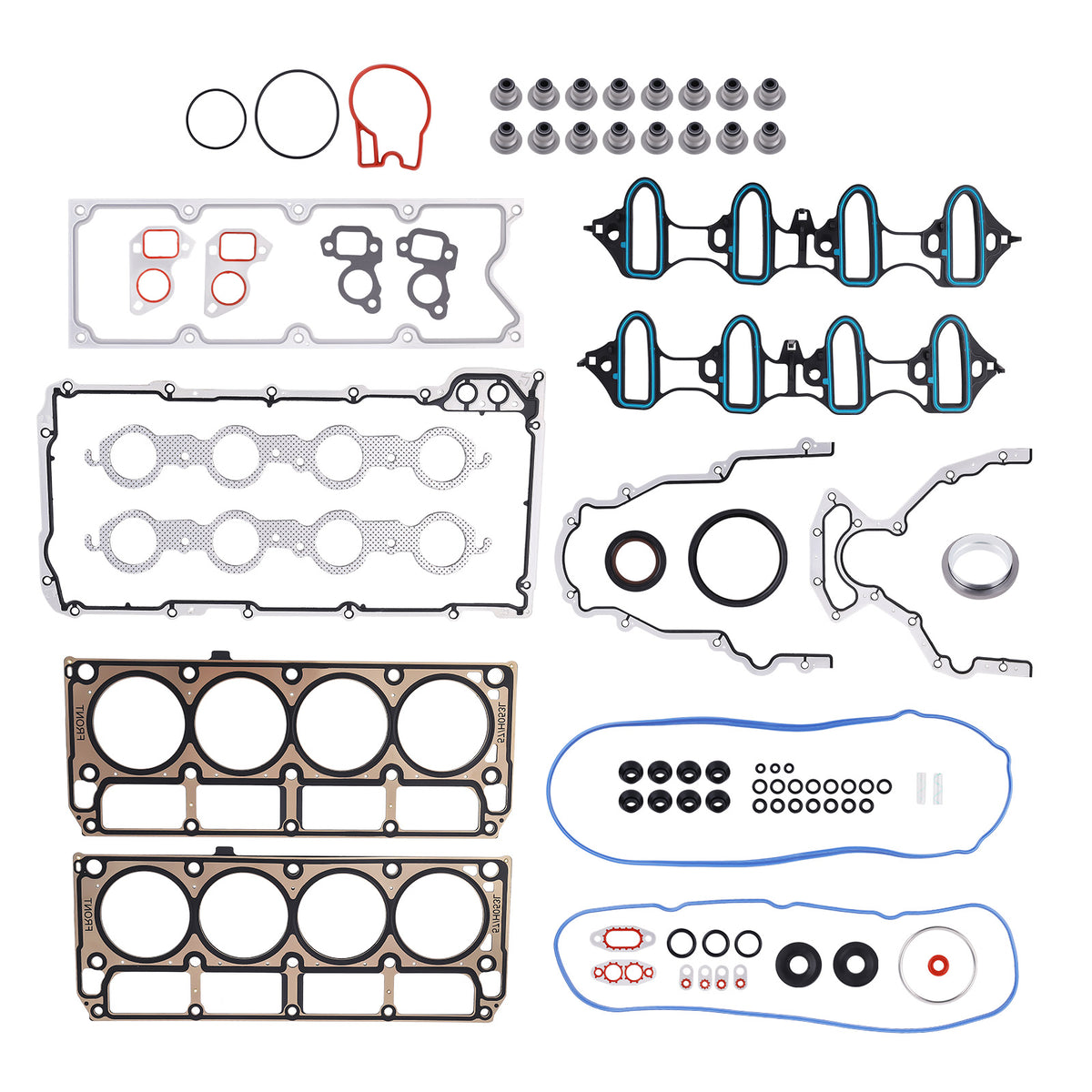 Full Gasket Set compatible For Buick Cadillac Chevrolet GMC Isuzu 2002-2011 5.3L 4.8L Kit