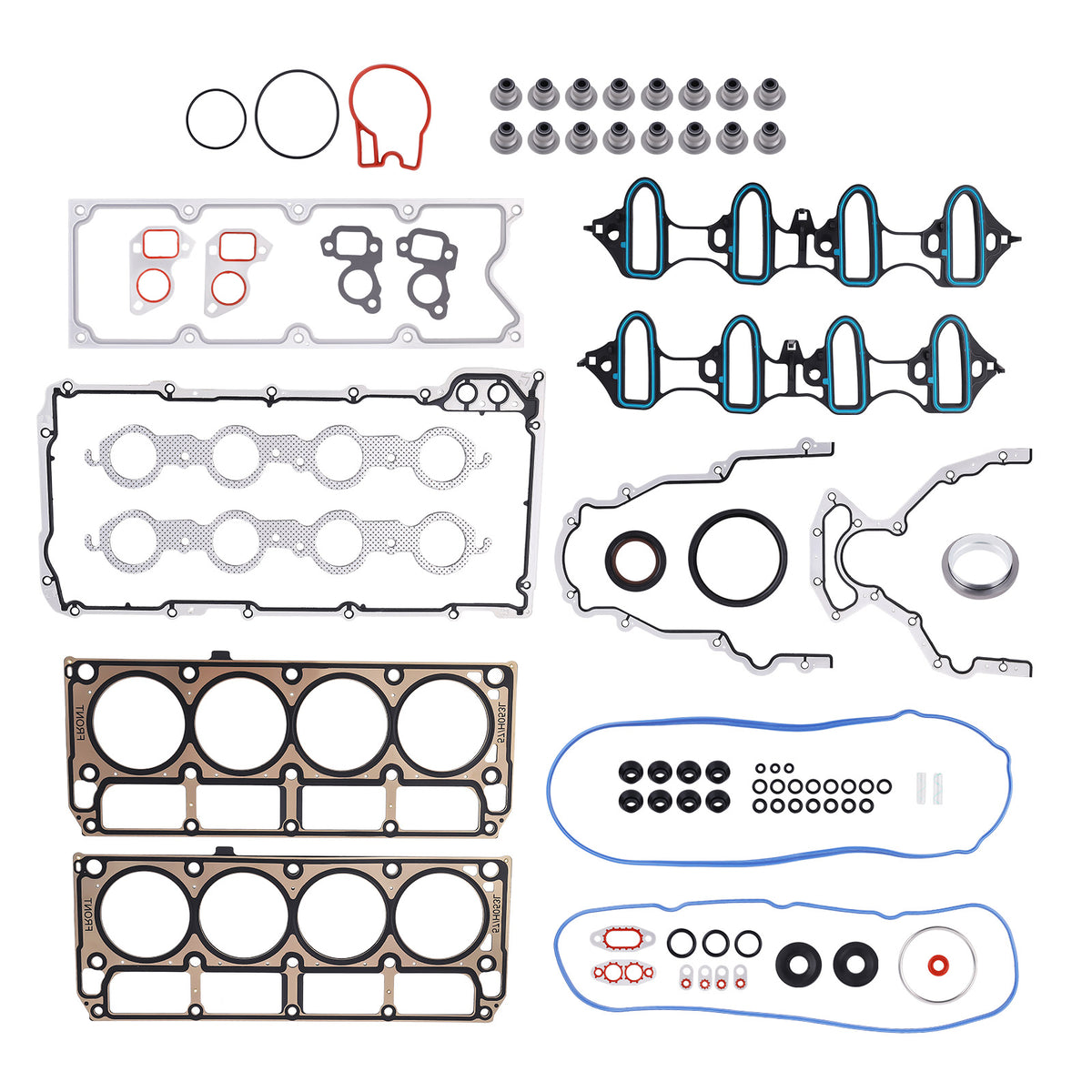 Full Gasket Set compatible For Buick Cadillac Chevrolet GMC Isuzu 2002-2011 5.3L 4.8L Kit