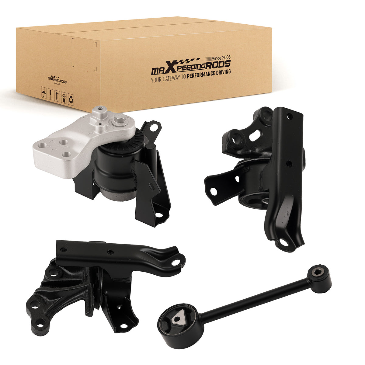 4Pcs Engine MotorTrans Mounts compatible For Mitsubishi Mirage 1.2L 2014-2022 2910A318
