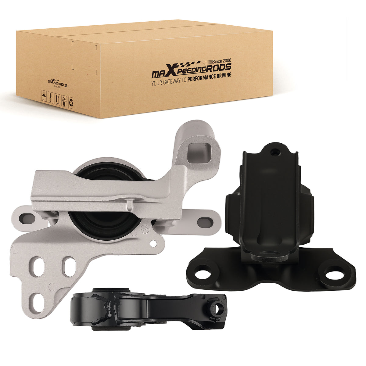 3x Engine MotorTransmission Mount compatible For Mazda CX-3 L4 2.0L 2016-2022 Automatic