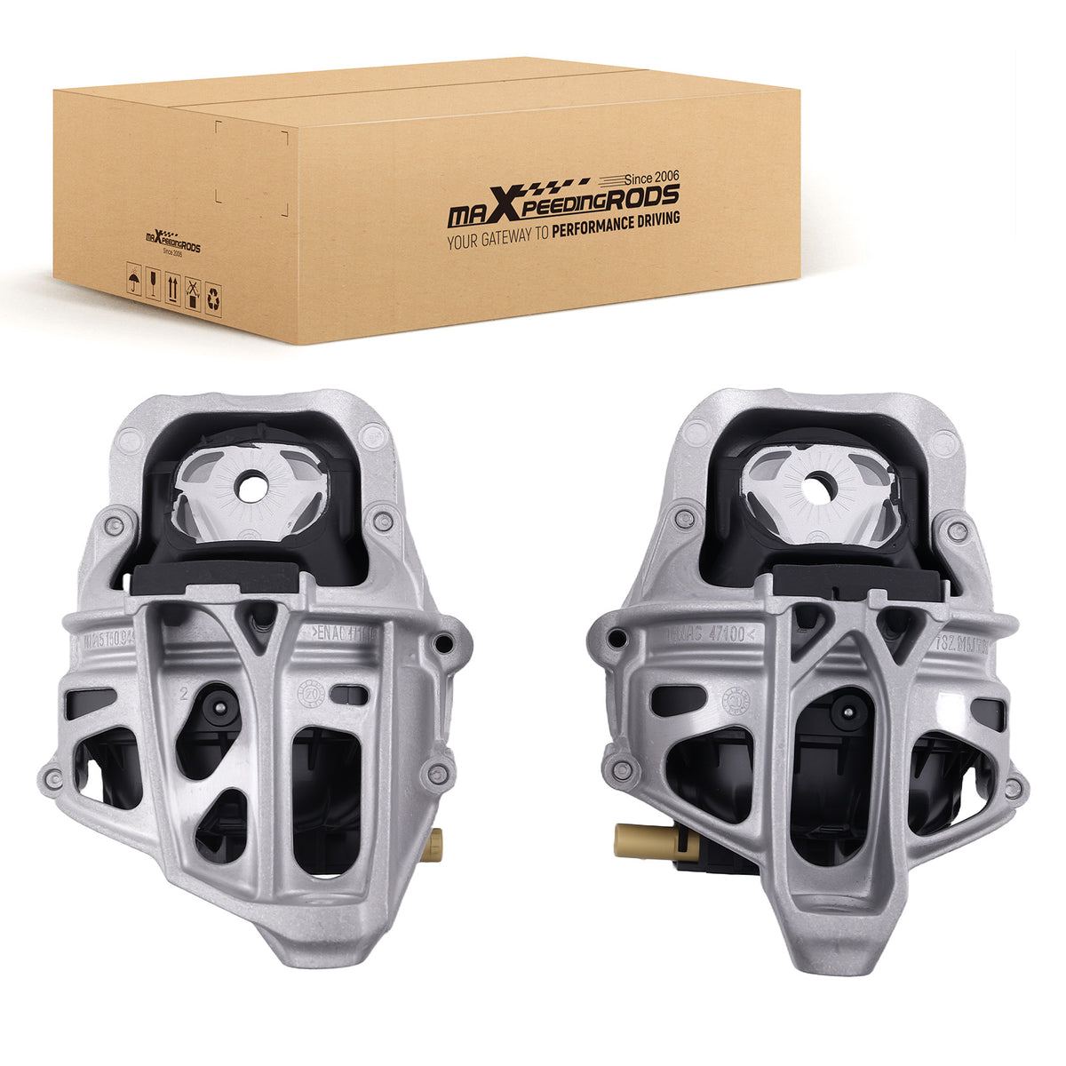 Pair Engine Mount Set compatible For Audi A4 S4 S5 2017-2020  4M0199371FC 4M0199372FC