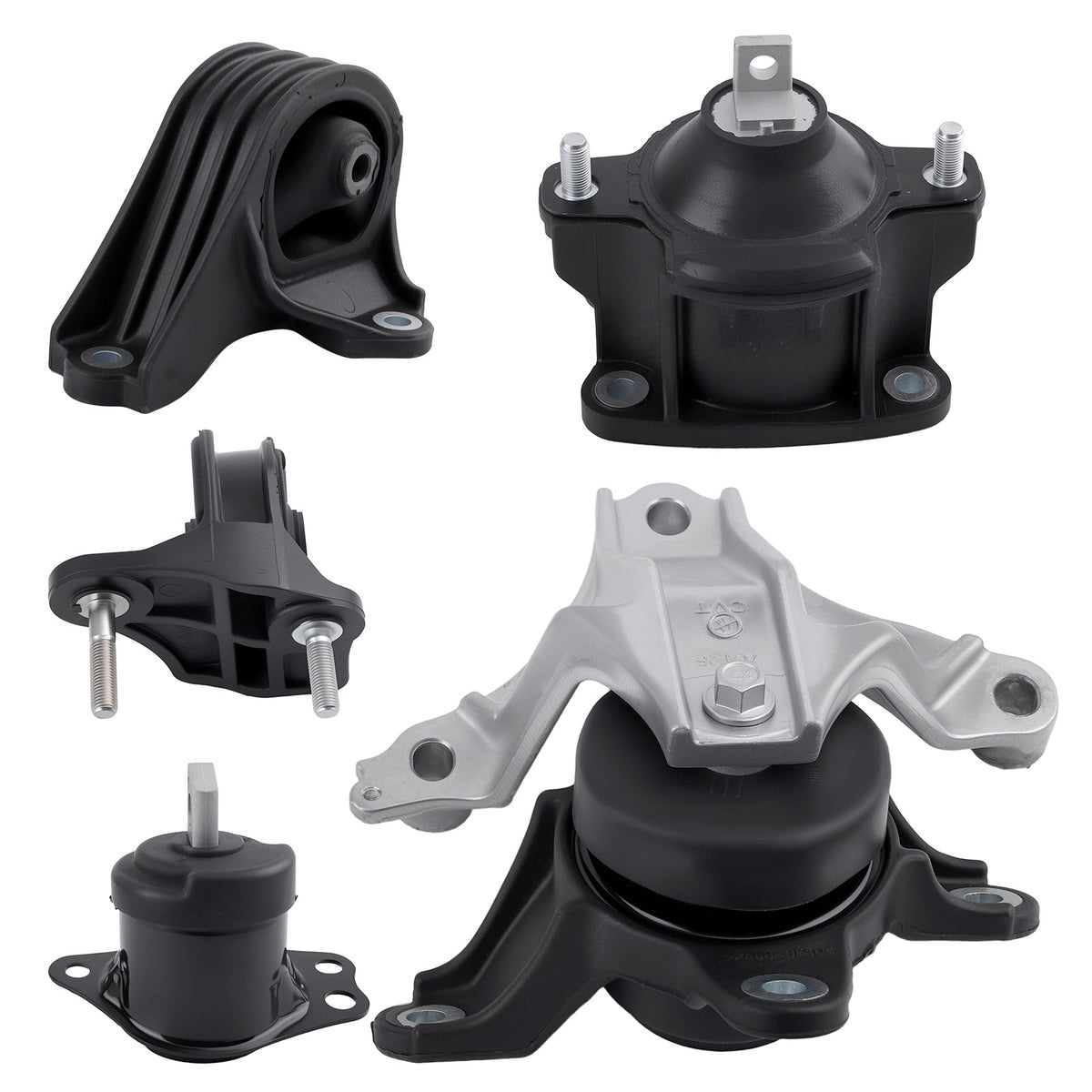 5x Engine MotorTransmission Mount compatible For Honda Accord 2.4L A/T CVT 2013-2017