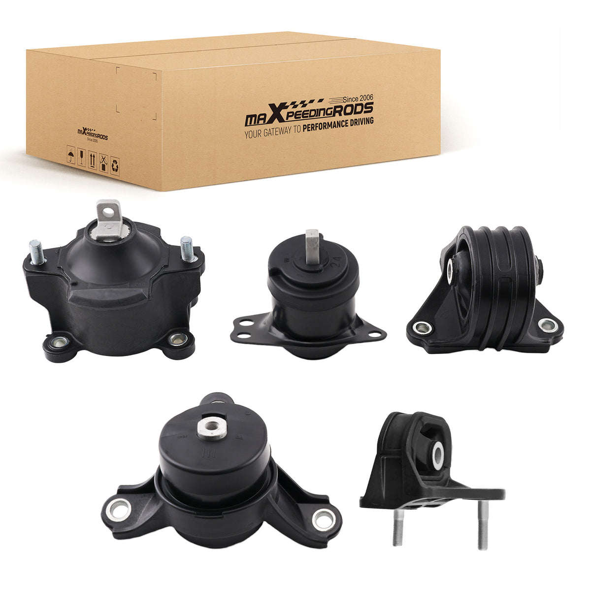 5PCS Engine Motor and Trans Mount compatible For Honda Accord 2.4L 2013-2017 For Auto Trans