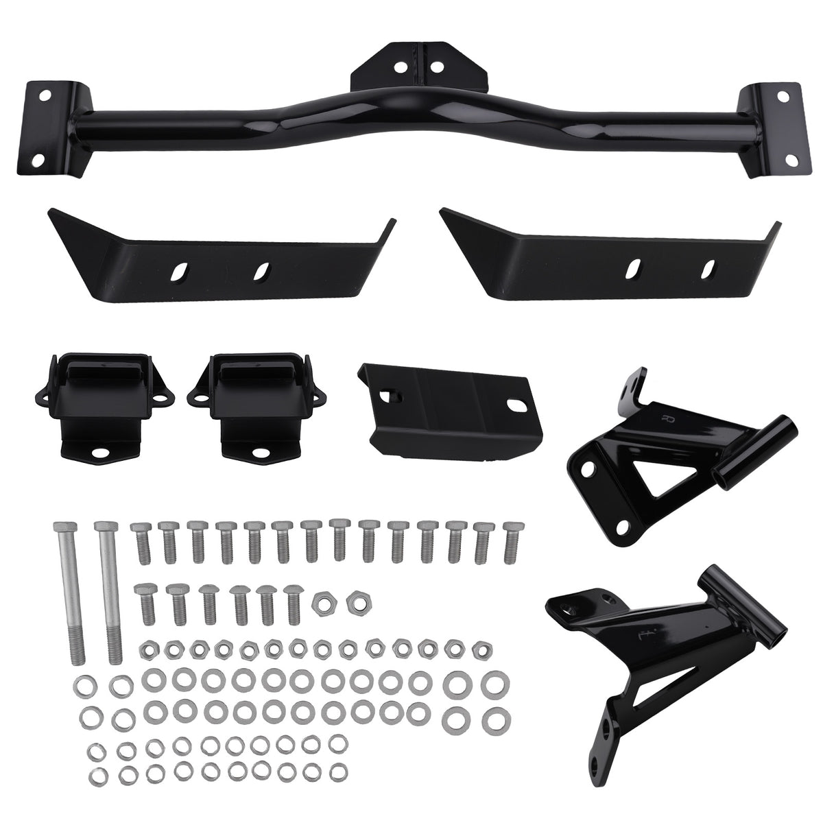 Deluxe Engine Crossmember Transmission Mount Kit compatible For Chevy Bel Air 1955-1957
