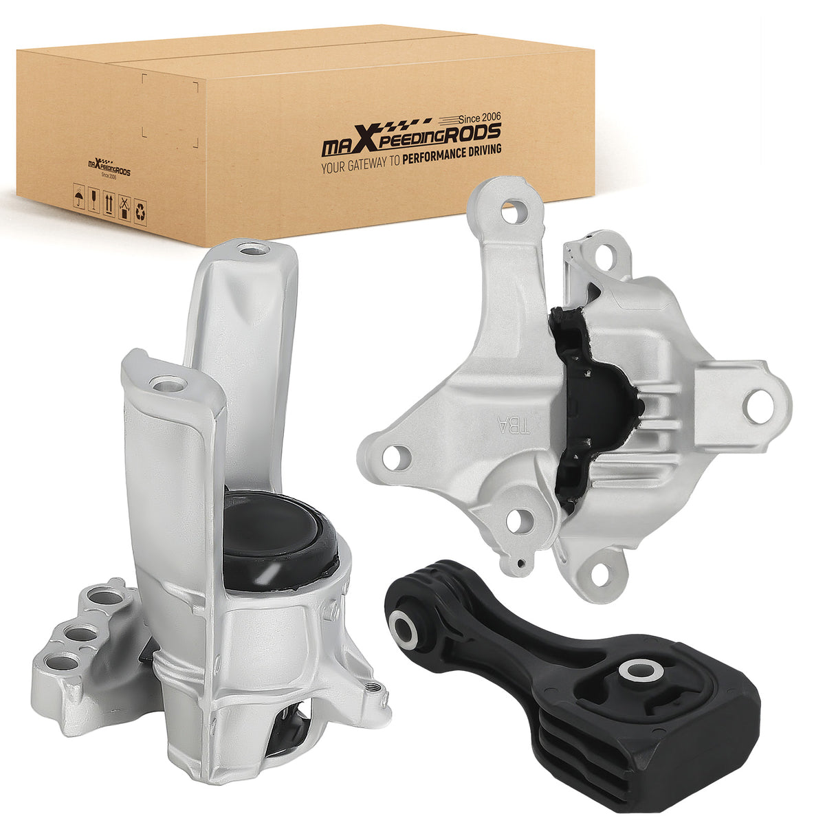 Engine MotorTrans. Mount Set compatible For Honda Civic L4 2.0L 2016-2020  A45004 9957