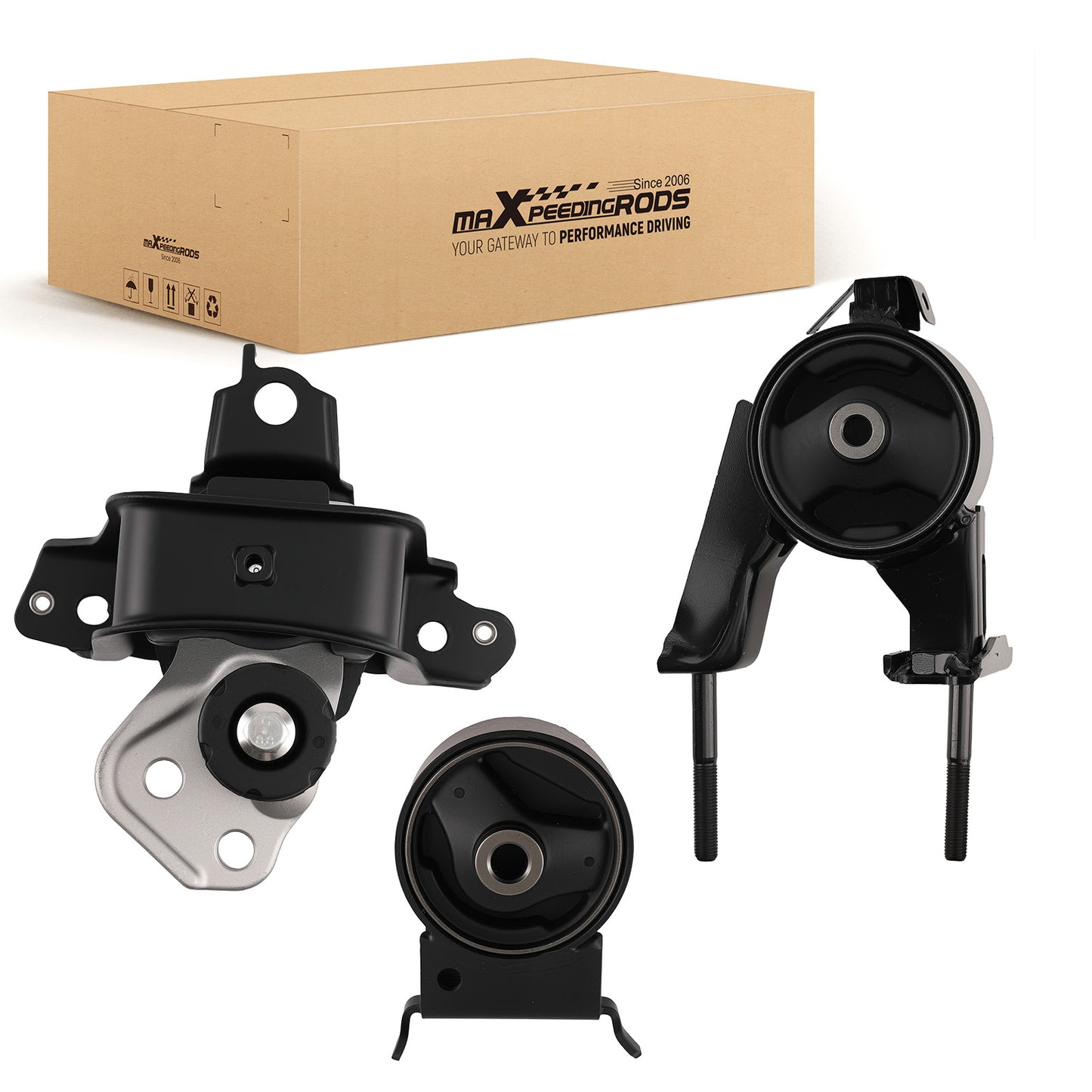 3x Engine Motor & Trans Mount compatible For Scion XA XB 1.5L 2004-06 compatible For Toyota Echo 00-05