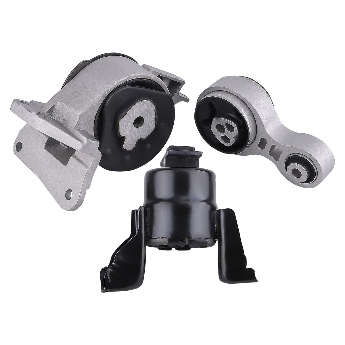 3Pcs MotorTrans Mount compatible For Ford Fusion S L4 2.5L Automatic Trans 2010-2012