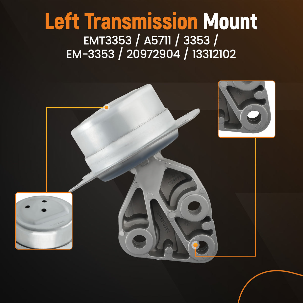Engine MountAuto Trans Mount 4pcs compatible For Chevrolet Malibu 2.5L 13-15 A5502 A5711