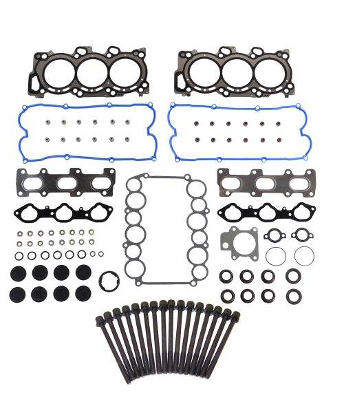 Cylinder Head Gasket set with Head Bolt Kit 1998-2004 Acura,Honda,Isuzu 3.2L-3.5L