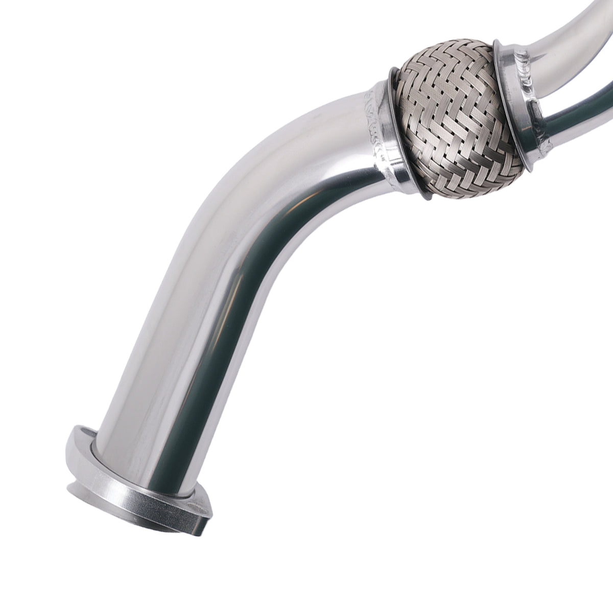 Exhaust Turbo Up Pipe Assembly compatible For Ford Powerstroke 6.0L 2003-07 Stainless Steel
