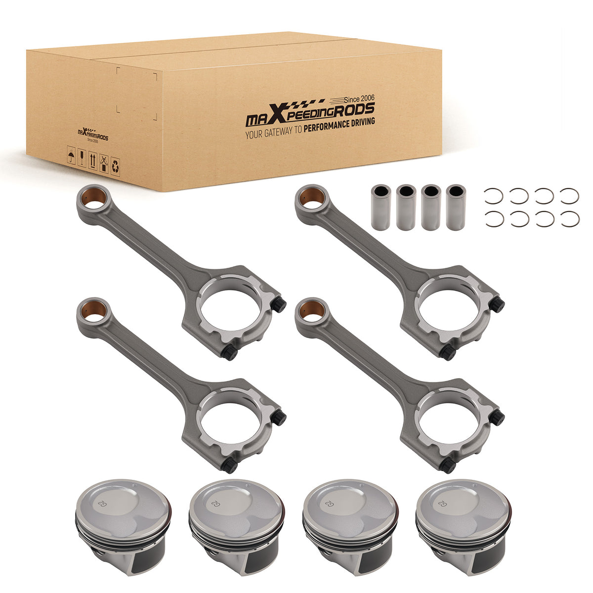 Piston Ring and Connecting Rod Kit compatible For Hyundai Elantra GT 2.0L 2014-2018