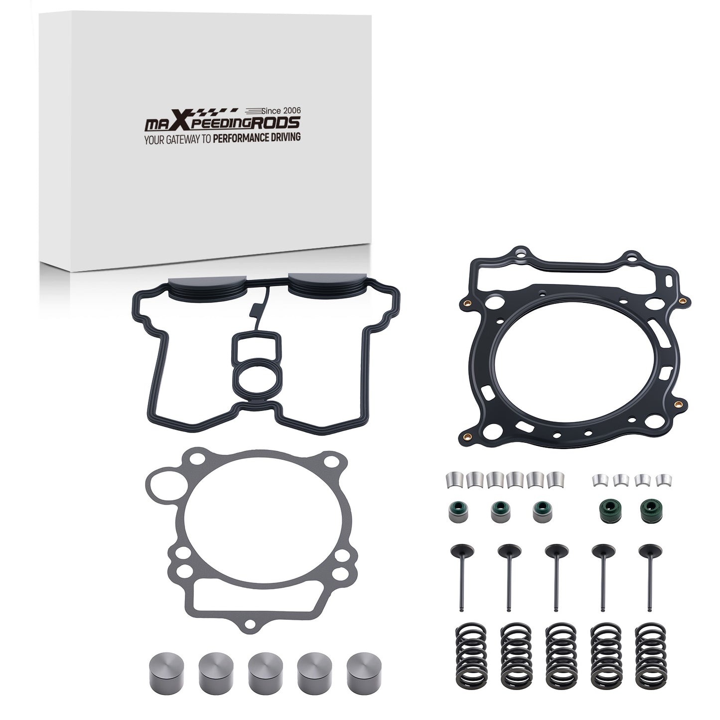 Cylinder Head Exhaust Intake ValveSpring Gaskets Kit compatible For Yamaha YFZ450 YZ450F