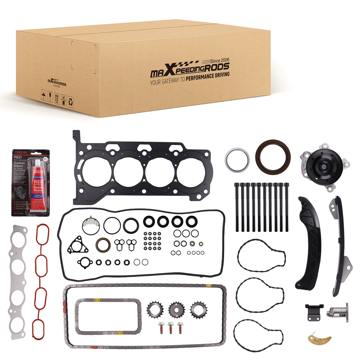 Complete Engine Rebuild Kit compatible For Scion xD compatible For Toyota Corolla 1.8L 2ZRFE 2008-2016 New