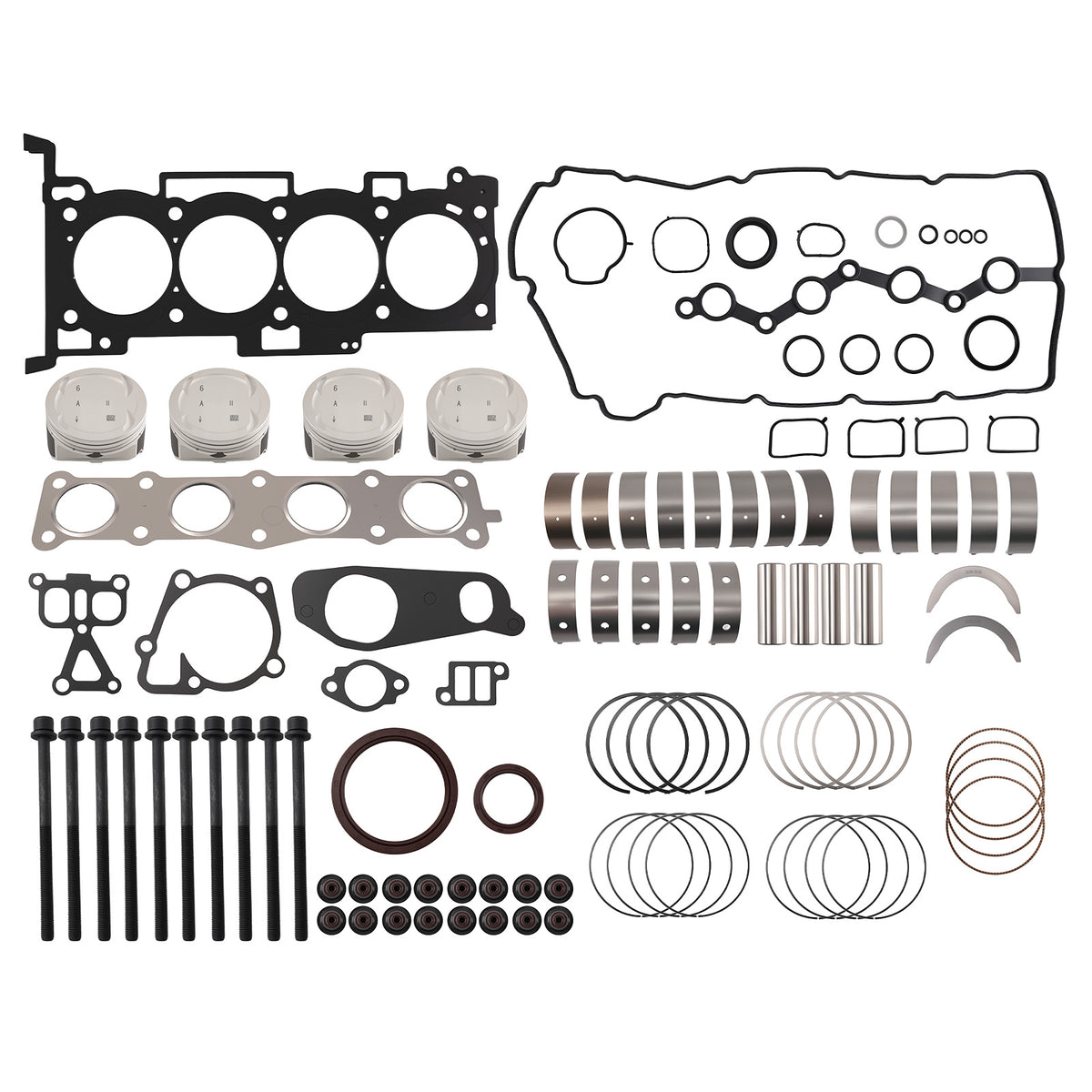 Engine Rebuild Assembly Kit compatible For Hyundai Kia 2.4L G4KE Sonata Optima 2007-2020