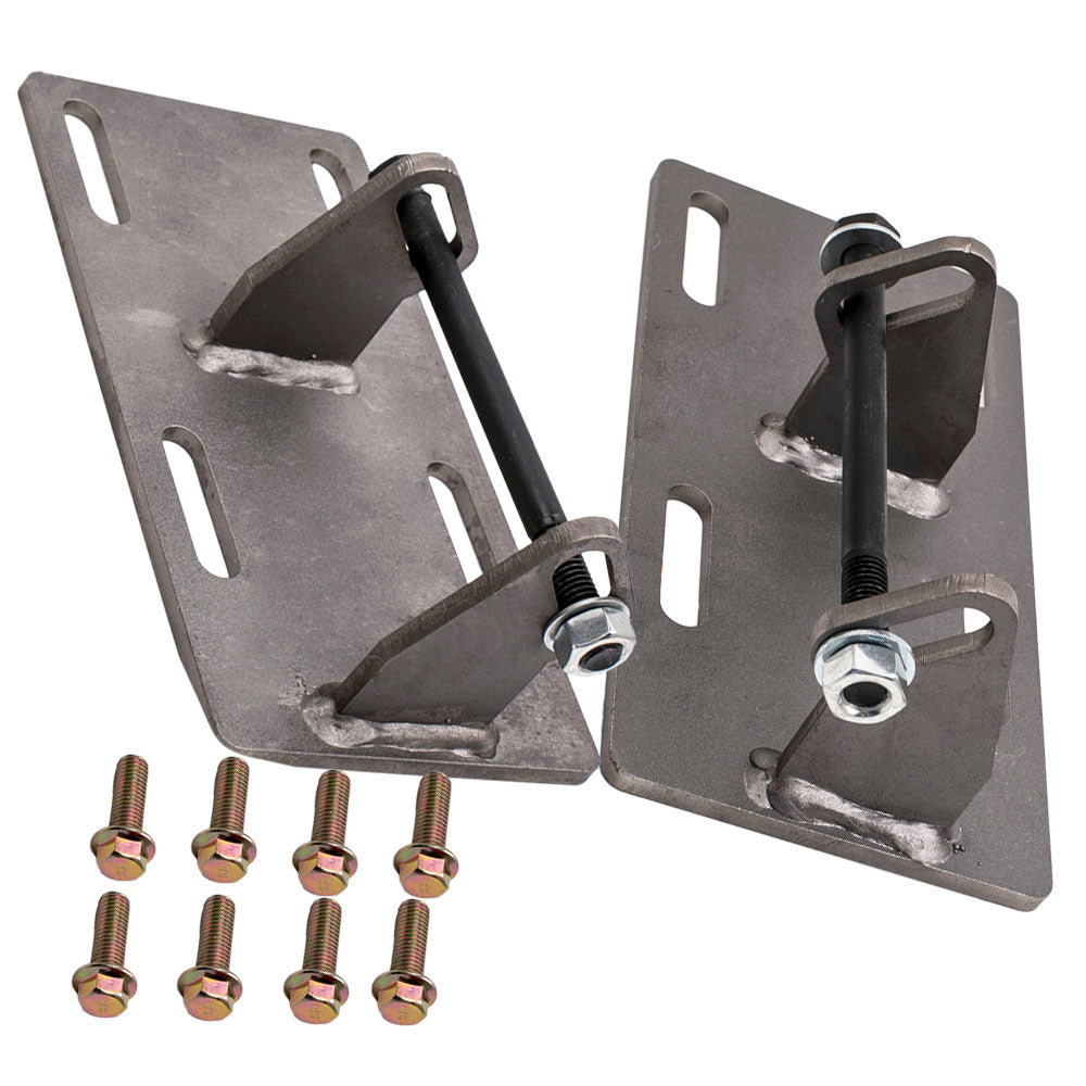 Compatible For Chevrolet C10 LSx LS1 LS2 LQ9 1973-1987 Engine Mount Adapter Plates Swap Kit