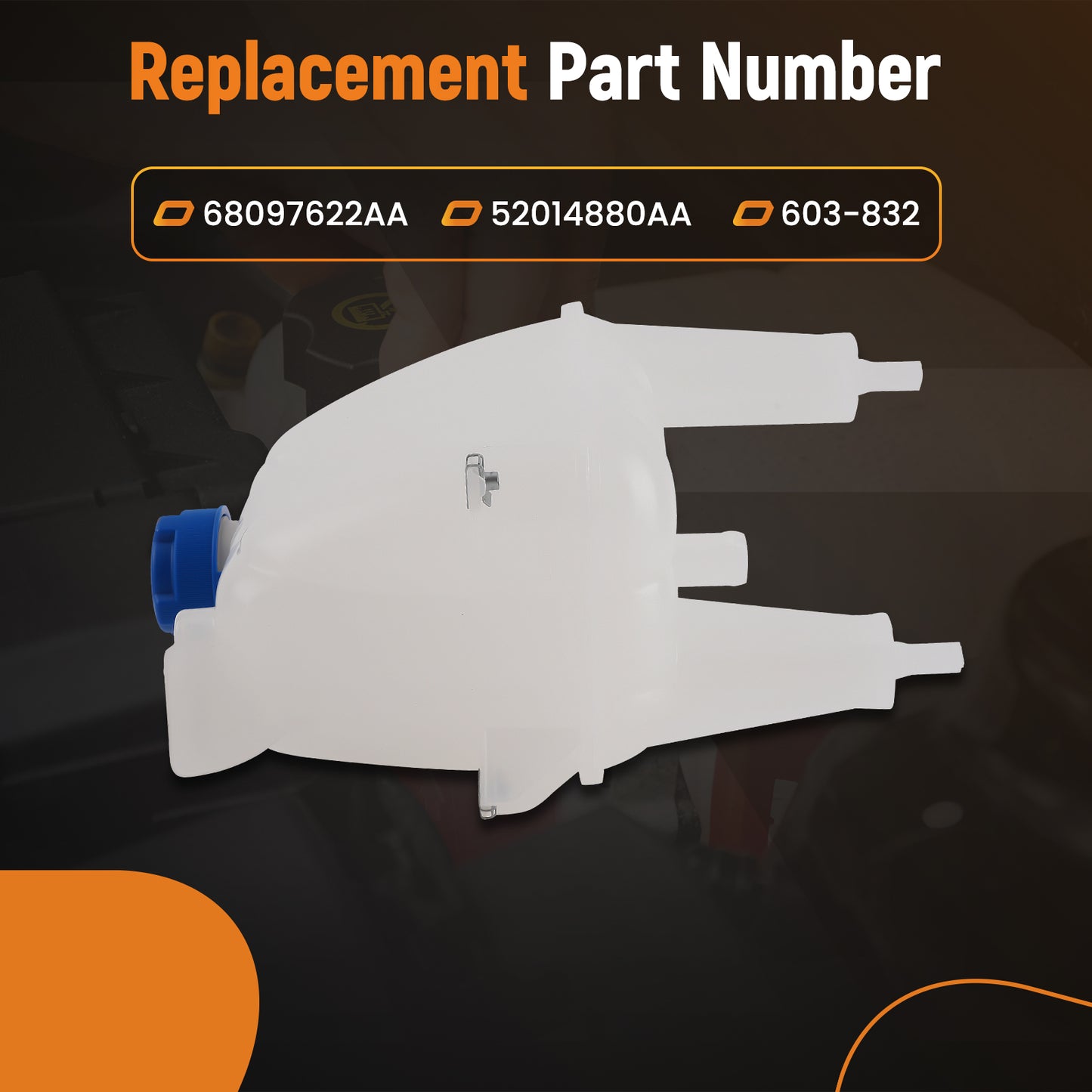 Coolant Recovery Reservoir compatible For Ram ProMaster 1500/2500/3500 3.6L 14-21 603-832
