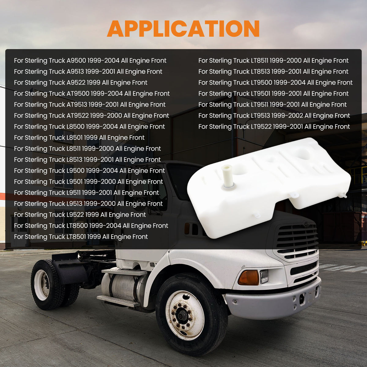 Engine Coolant Reservoir Tank compatible For Sterling Truck 1999-2004603-5211/24224219