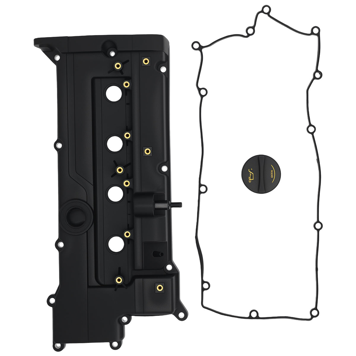Engine Valve Cover w/ Gasket Kit compatible For Hyundai Accent compatible For Kia Rio5 1.6L DOHC 2006-2011