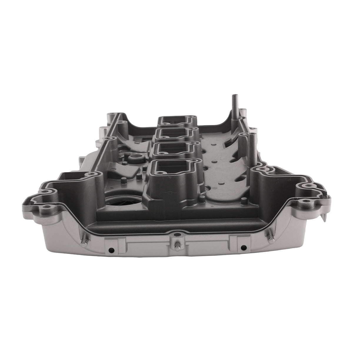 Aluminum Engine Valve Cover compatible For Mercedes-Benz C180 C200 2011-2014 Black