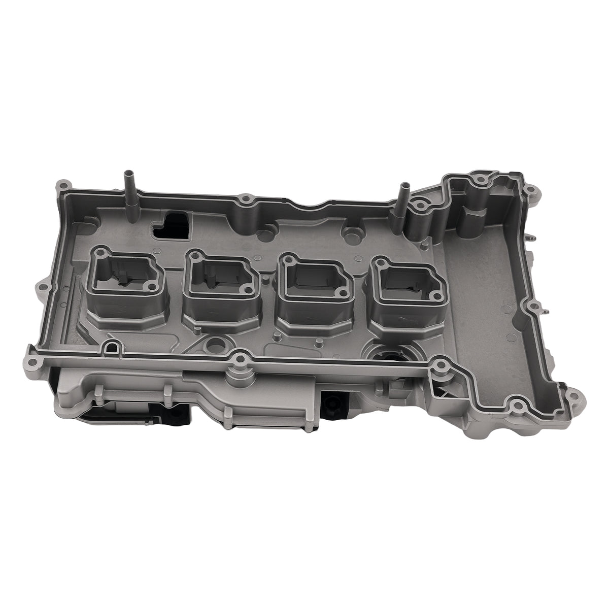 Aluminum Engine Valve Cover compatible For Mercedes-Benz C180 C200 2011-2014 Black