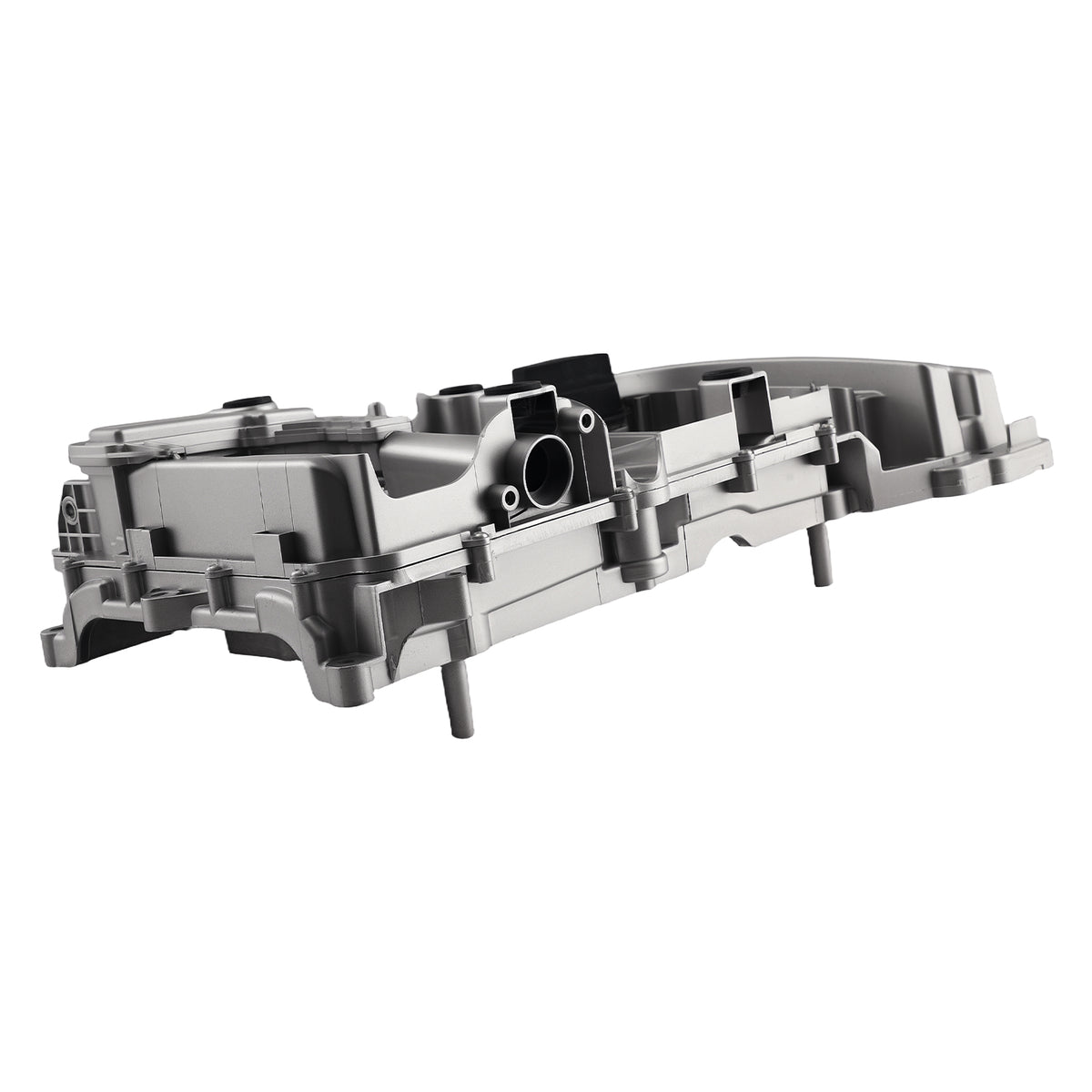 Aluminum Engine Valve Cover compatible For Mercedes-Benz C180 C200 2011-2014 Black
