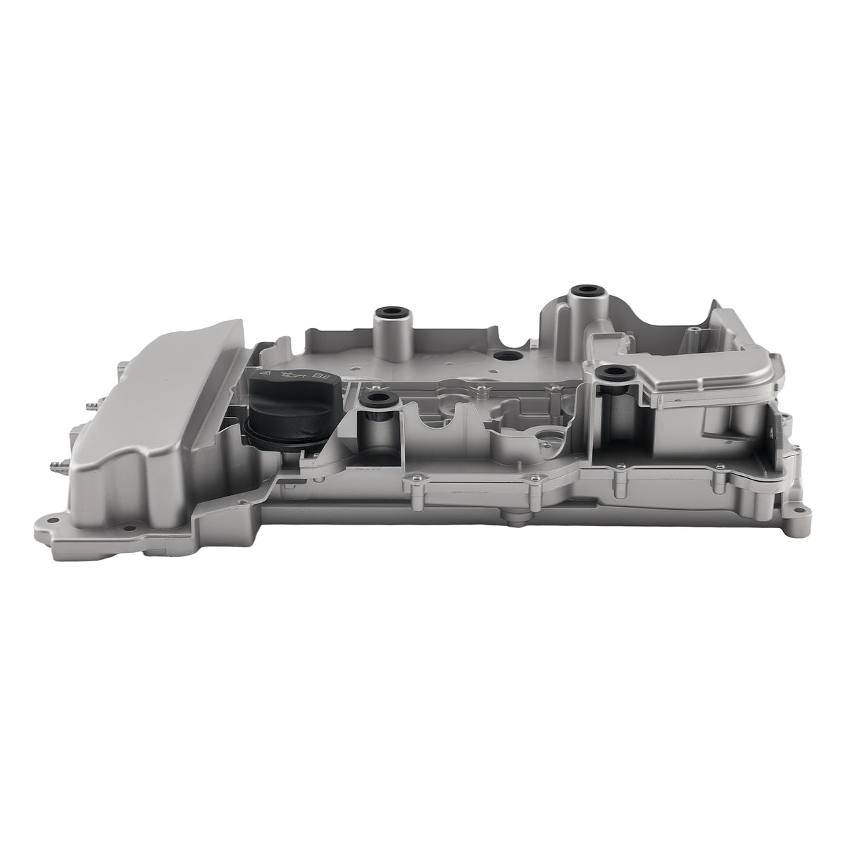 Aluminum Engine Valve Cover compatible For Mercedes-Benz C180 C200 2011-2014 Black