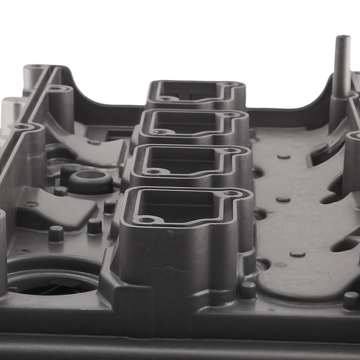 Aluminum Engine Valve Cover compatible For Mercedes-Benz C180 C200 2011-2014 Black