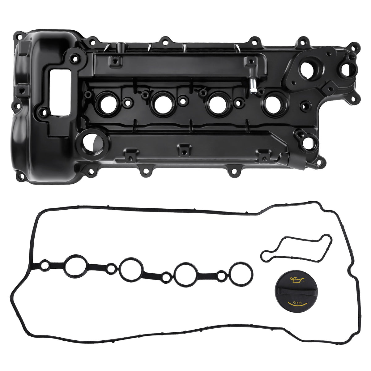 Aluminum Valve Cover Set compatible For Kia 12-19 Rio 16-20 Optima compatible For Hyundai 17-20 Elantra