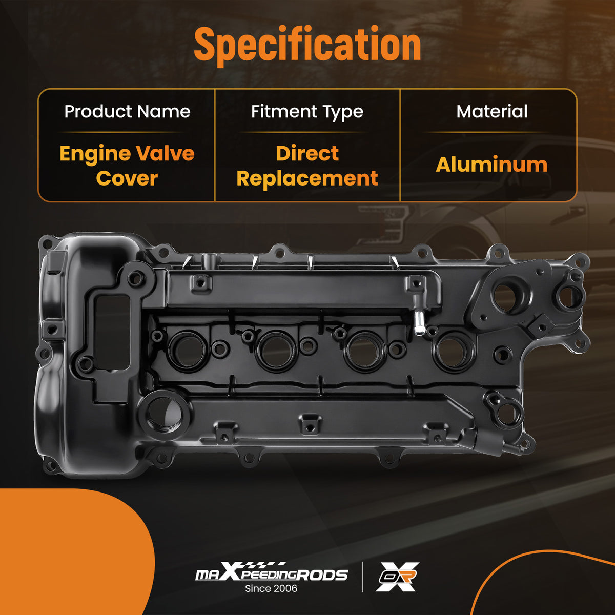 Aluminum Valve Cover Set compatible For Kia 12-19 Rio 16-20 Optima compatible For Hyundai 17-20 Elantra