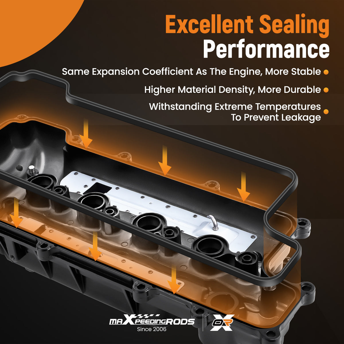 Aluminum Valve Cover Set compatible For Kia 12-19 Rio 16-20 Optima compatible For Hyundai 17-20 Elantra